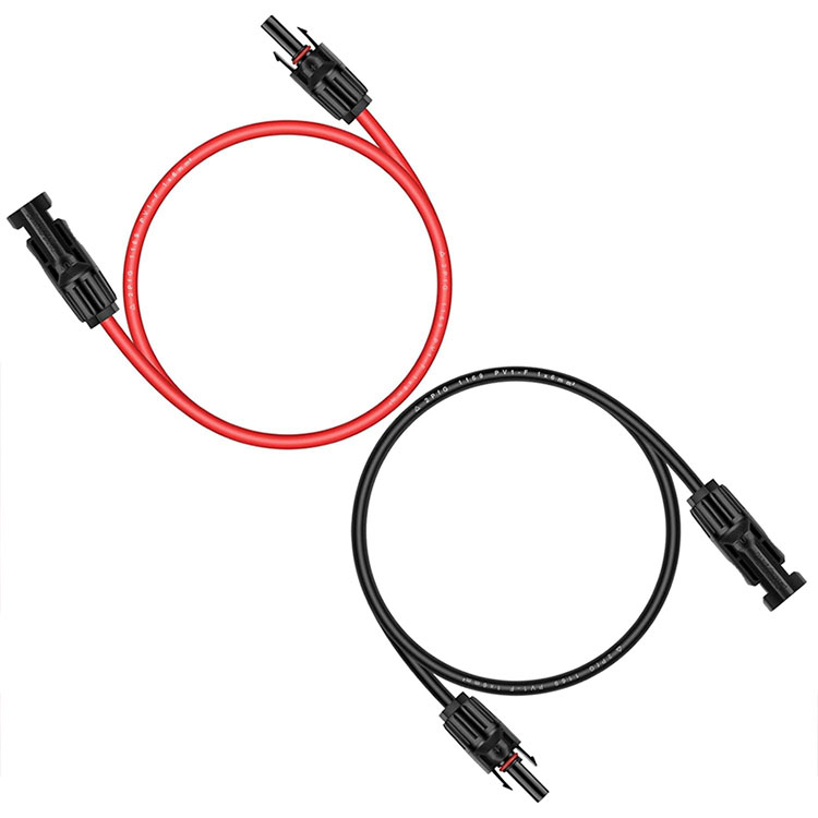 Kabel Fotovoltaik 3Ft 10AWG untuk Pengawal Caj Suria